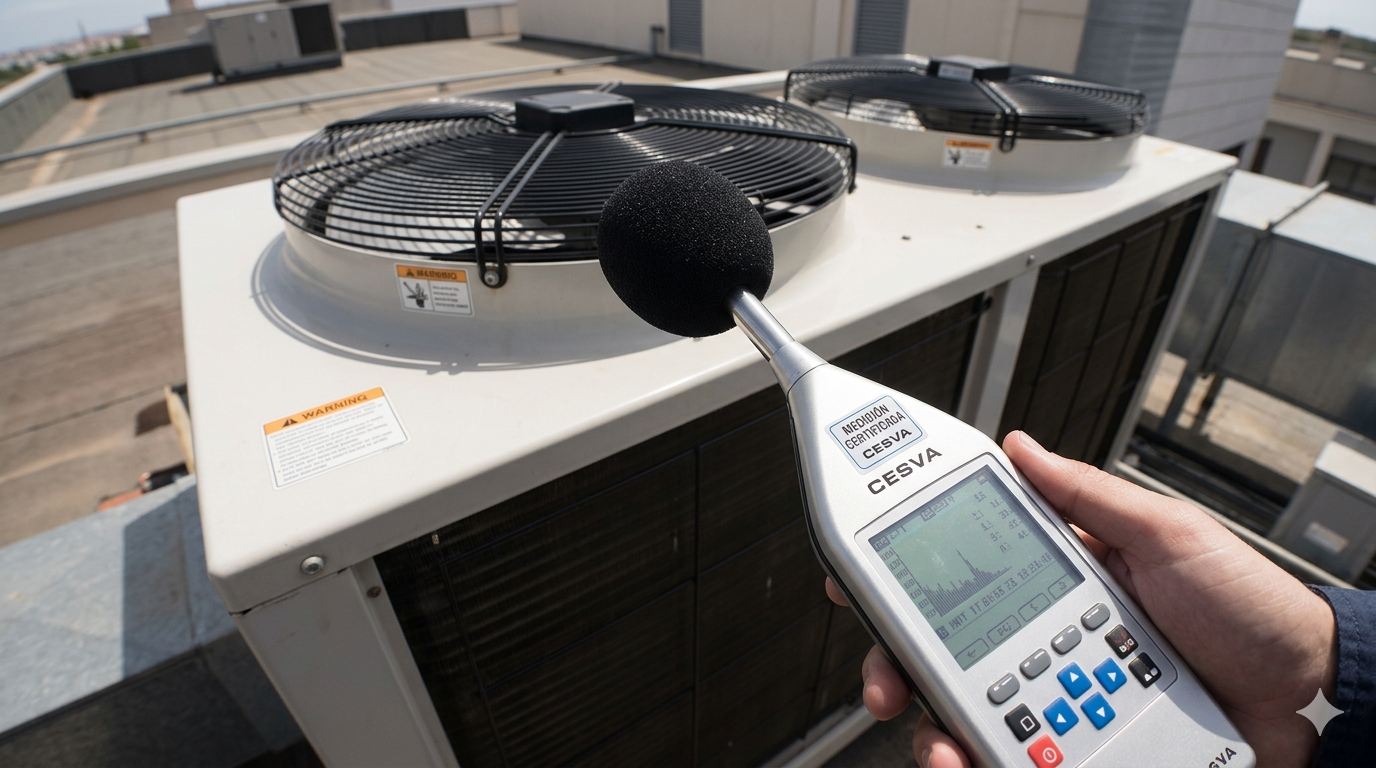 Control de ruido de equipos de aire acondicionado