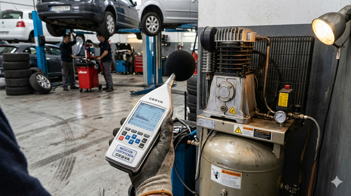 Estudio acústico industrial y talleres